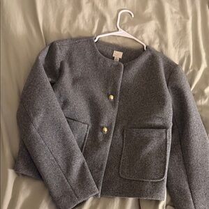 A New Day Charcoal Jacket with Gold Accents